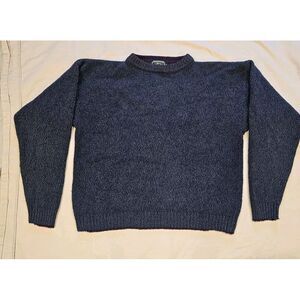 Woolrich Deep Blue Crew Neck Sweater